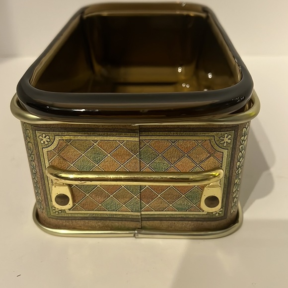 Pyrex Glass Baking Dish with Carrier #213 Smoke Glass - Picture 4 of 9